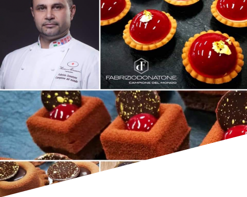 CORSO DI PASTICCERIA MIGNON CON IL CAMPIONE DEL MONDO FABRIZIO DONATONE title